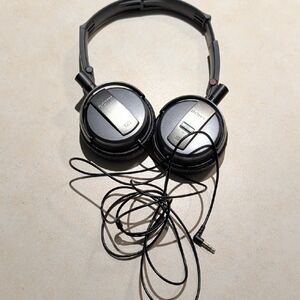 Sony Black and Silver On-Ear Headphones